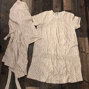 Nursing Gown w/matching robe